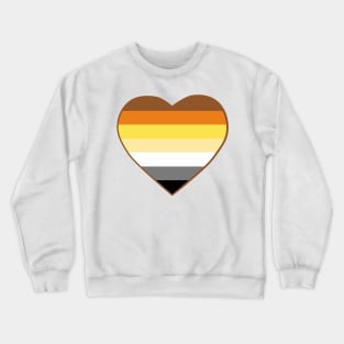 Pride Flag Heart bear Crewneck Sweatshirt